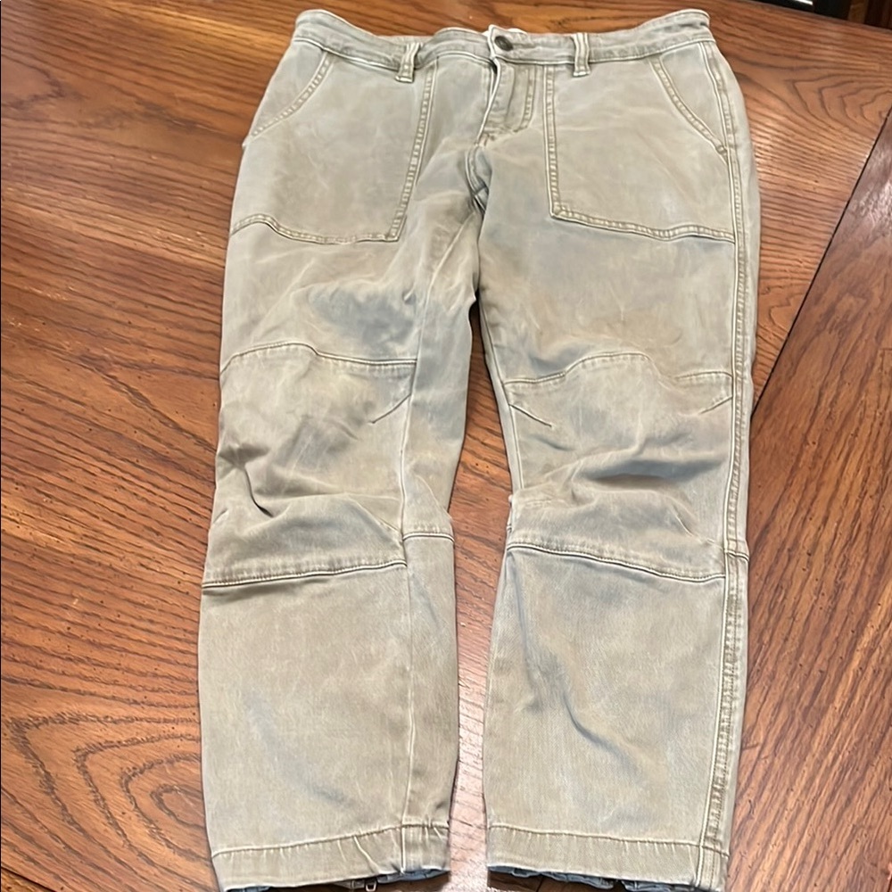 Current/Elliott Utility Ankle Skinny Stretch Twill‎ Green pants, size 27